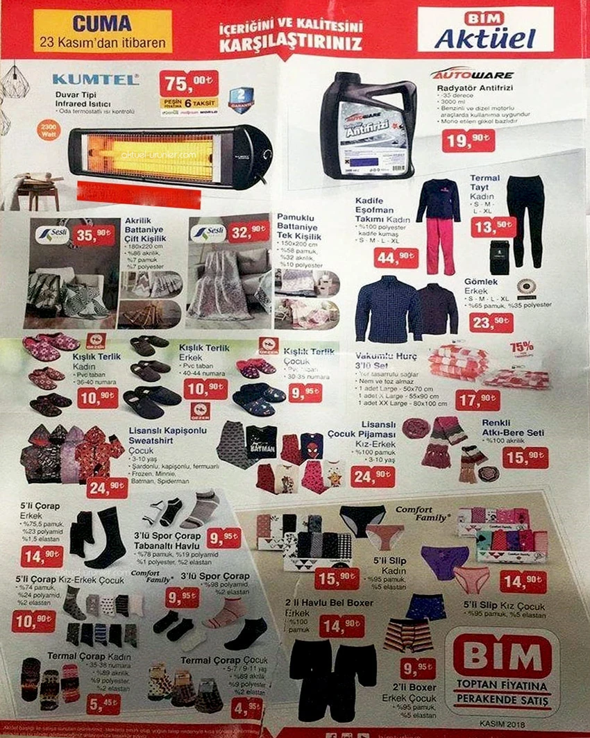 BİM AKTÜEL 23-30 KASIM İNDİRİMLİ Ürünler Kataloğu Listesi BİM BU HAFTA İNDİRİMLİ ÜRÜNLERDE NELER VAR?